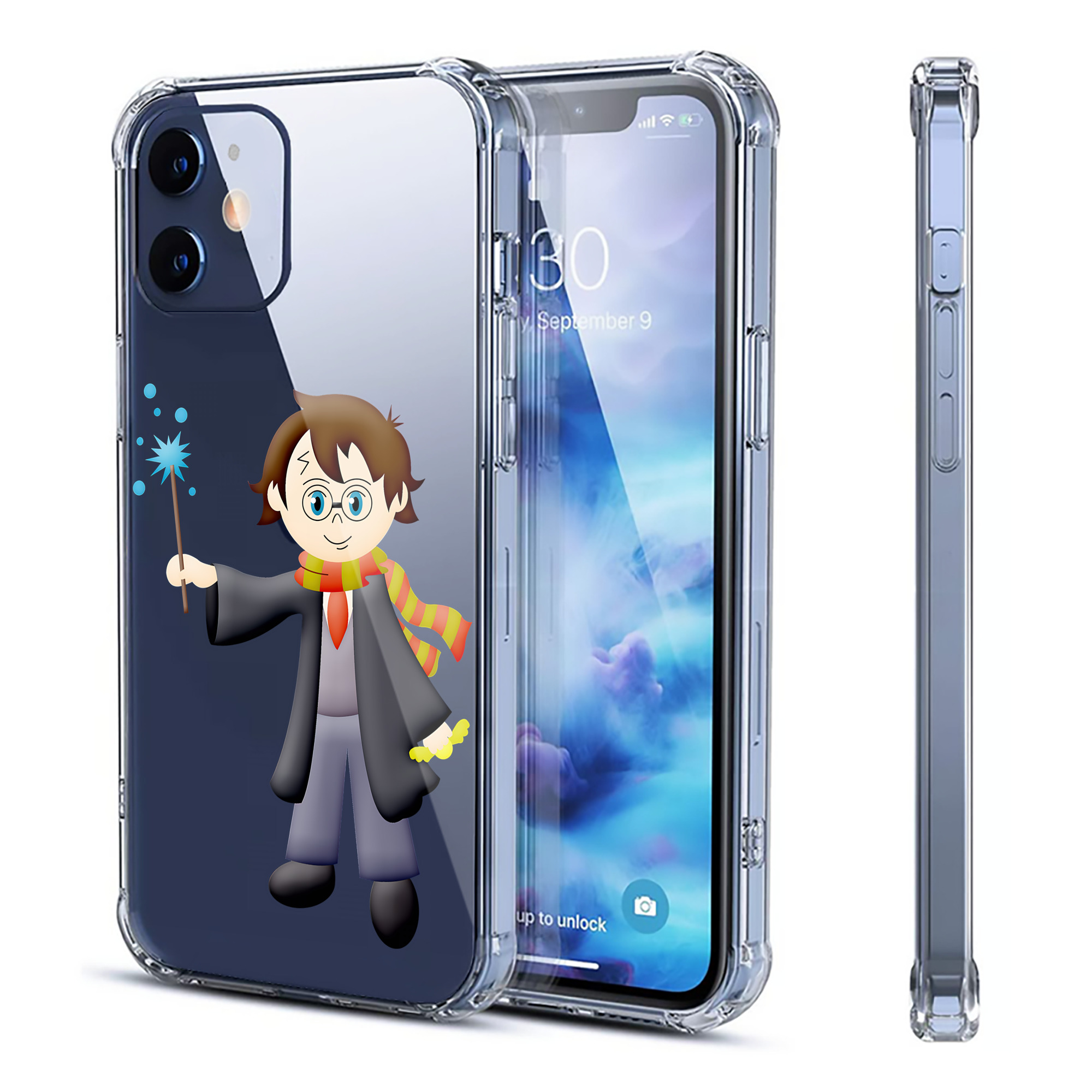 （画像用） Harry Potter ハリー・ポッターシリーズ 【iPhone 12シリーズ対応】透明スマホケース（クリアソフトケース）